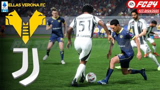 Verona Vs Juventus "Mbangula titolare" Serie A 2024-25, 2° Giornata - FC 24 [COM vs COM]