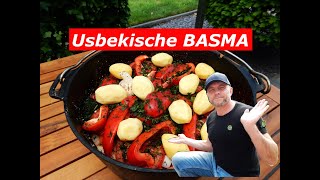 Basma - ein leckeren, vitaminenreichen Eintopf aus Usbekistan. Dutch Oven, Kazan Rezepte