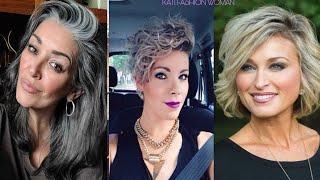 CORTES DE CABELLO 🌟 MODERNOS SUGERIDOS PARÁ MUJERES DE 50 AÑOS DE EDAD. @katifashionwoman 🌹