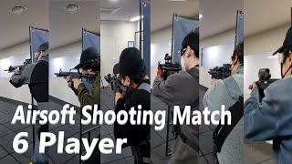 Airsoft Shooting Match, 6 Players