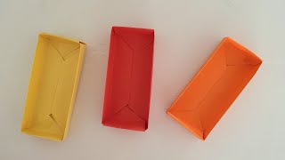 How to fold beautiful RECTANGLE BOX  (Fun & Easy Origami) 简单折纸剪纸手工【怎样折简单的心形盒】❤️