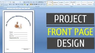 front page design Hindi tutorial / book front page design using Ms word Hindi tutorial