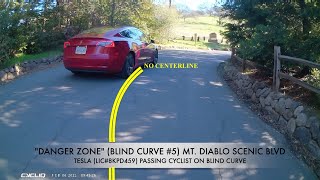 "DANGER ZONE"BLIND CURVE #5 MT  DIABLO SCENIC BLVD