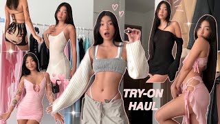 PR TRY-ON HAUL 💕 Tiger mist, Meshki + I Am Gia & more