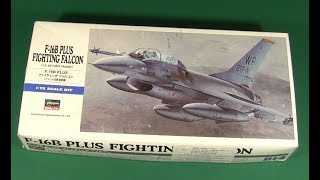 F-16B Plus Fighting Falcon scale model by HASEGAWA