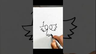 How to draw a bird with flag easy #birdart #flagart #shortsvideo #tips