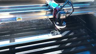 1390 CO2 laser cutter with ball screw transmission and servo motor for acrylic cutting