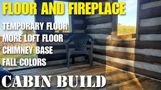 Off-grid tiny cabin build floor and chimney update #15