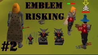 1 Prayer Pure Mini PK Vid - Emblem Risking to Tier 10 Attempt #2 - OSRS Bounty Hunter