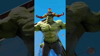 Thanos Try To Hurt Hulk 🤕 But Iron-Man Save Hulk | #Shorts | #YouTubeShorts | #GTA5 | #Hulk