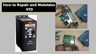 .How to Clean and maintain Danfoss VFD series FC51, fc 301/ 302 Cleaning / Total Maintenance.#vfd