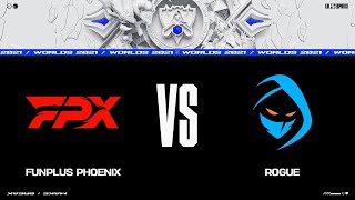 FPX vs. RGE | Worlds 2021 Групповая стадия День 3 | FunPlus Phoenix vs. Rogue