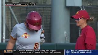 Iowa State vs #1 Texas | Full College Softball 04/25/2024