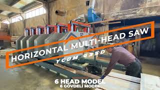 Horizontal Multi-Head Saw Machine(6 Head) │ Yatay Şerit Dilimleme Makinesi(6'lı) │FORM MACHINE