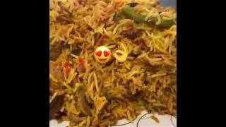 Chicken biryani.(بریانی گوشت مرغ)