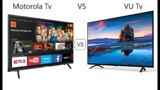 Comparison in between 🔥🔥  MOTOROLA TV 55 inch 4K & VU TV 55 inch 4K