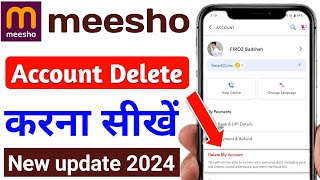 meesho account delete kaise kare | meesho account delete kaise kare permanently | meesho delete