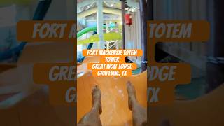 Fort Mackenzie Totem Tower Orange Waterslide. Great Wolf Lodge. Grapevine, TX