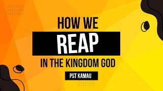 How We Reap In The Kingdom Of God - Pastor Peter Kamau