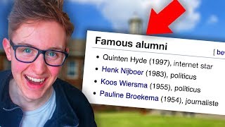 Listing Myself as Famous Alumnus on Wikipedia!