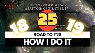 Diablo 4 - ROAD TO T25: Conquering T18 and T19