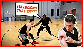 PHYSICAL 1v1 vs VIRAL Defender LIL CLAMPS!! 🙅🏿‍♂️