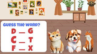 Word Guessing Game | Guess the Word in 3 Seconds | Fill in the Missing Letter | Quiz Time #wordgames