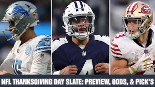 NFL WK 12 THANKSGIVING DAY GAMEDAY WIT TREI PODCAST: PREVIEW, ODDS, & PICK'S