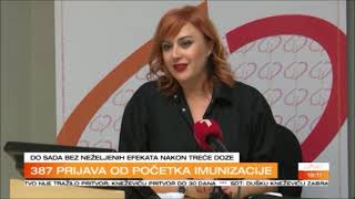 22.10.2021. PRVA TV ŽURNAL - Sputnik vakcina - Snežana Mugoša