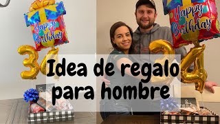 Regalo  para hombre novio caja sorpresa de regalo con globos cumpleaños san valentin aniversario