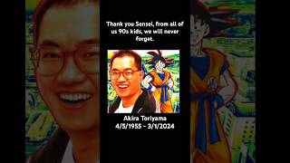 Akira Toriyama tribute. #akiratoriyama #dragonball #tribute #restinpeace #farewell #neverforget