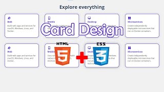 How to create card website using(gird) HTML, CSS, JS | by HornCoding tutorial