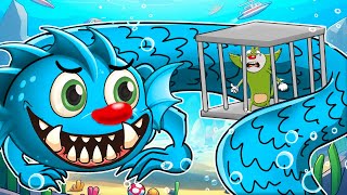 Roblox Oggy Become Sea Monster In Shark Bite2 With Jack