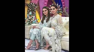 Aiman khan Minal Khan twins sister#same dress#pics ost short video #