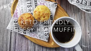 Keto Cheesy Ham Muffins