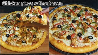 Pizza Recipe Without Oven 😋 | Pizza Dough | Pizza Sauce Recipe