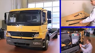 Mercedes Atego Cab Fix: Replacing Defective Torsion Bar for Non-Tilting Cab