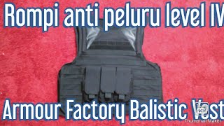 Armour Factory Balistic Vest.