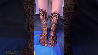 New style bridal mehndi design #hennatattoo #karwachauthmehndi