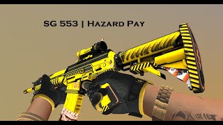 SG 553 | Hazard Pay gameplay!! Vertigo 2021 Collection, Riptide operation CS. Best SG 553 Skin.