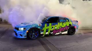 BURNOUT in a KANSAS TOWN! *RAW CLIP* @hooliganbrothers #dodge #charger #hellcat #srt #burnout #mopar