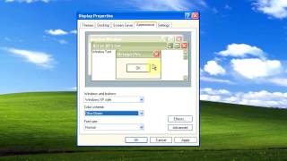 Windows XP: How To Change Windows and Buttons Appearance