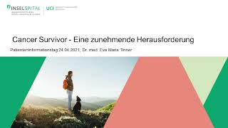 Cancer Survivor an der Patienteninfo "Wissen schafft Mut", Teilaufzeichnung  DE Tinner