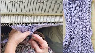 How to Machine Knit Cables & Tuck Lace