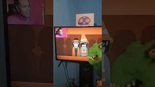 Dinosaur puppet reacting to azarus part 18