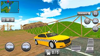 Yellow Car Taxi Driver Simulator - US Taxi Car Offroad Driving #3 - Gameplay Android