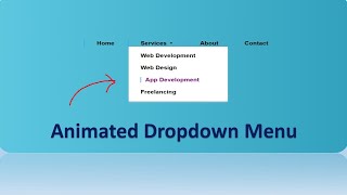 How To Create Dropdown Menu For Website Design Using HTML & CSS | 2022