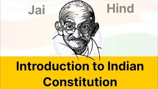 Introduction to Indian Constitution: Lecture 1 #constitution  #indianconstitution #civilservices