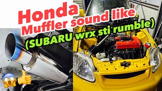 How to make Honda engine sound like Subaru