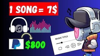 Earn $7 PER SONG Listened To (Make Money Online)